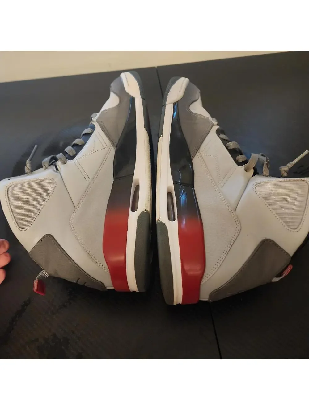 Air Jordan Flight Sneakers Gray Black Red Basketball Shoes Men's Size 11.5 - Picture 9 of 9